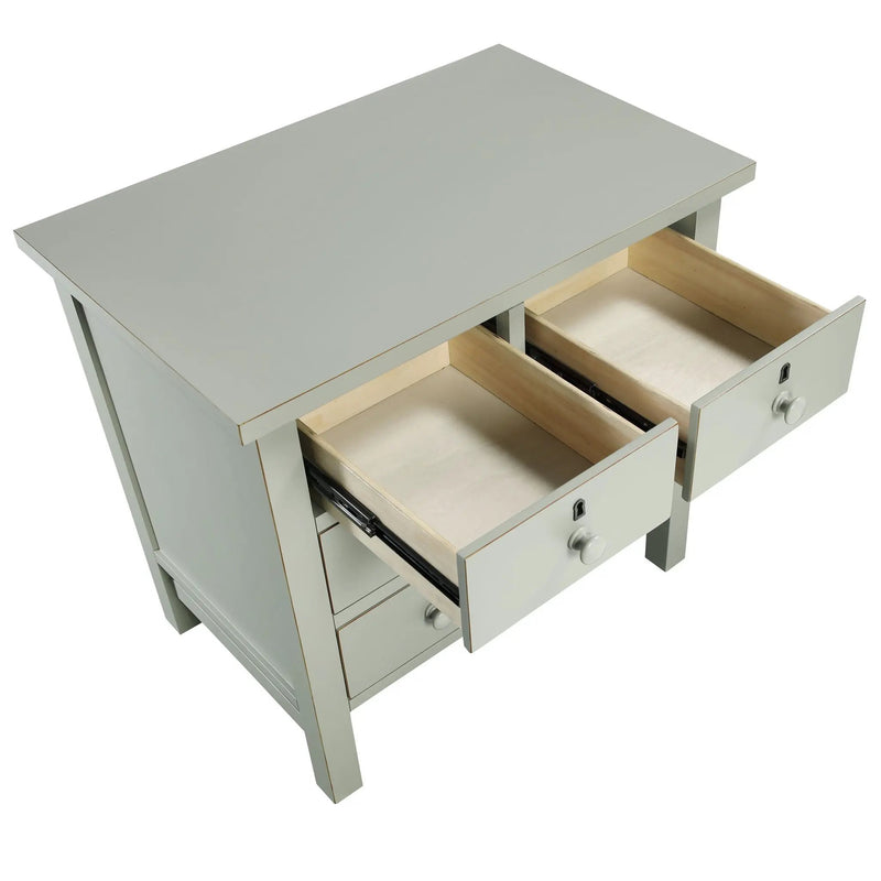 Georgina - 4 Drawer Storage Nightstand by HouseOfZazla