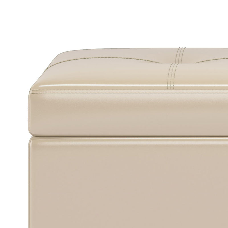Oregon - Contemporary Storage Ottoman Bench With Tray by HouseOfZazla