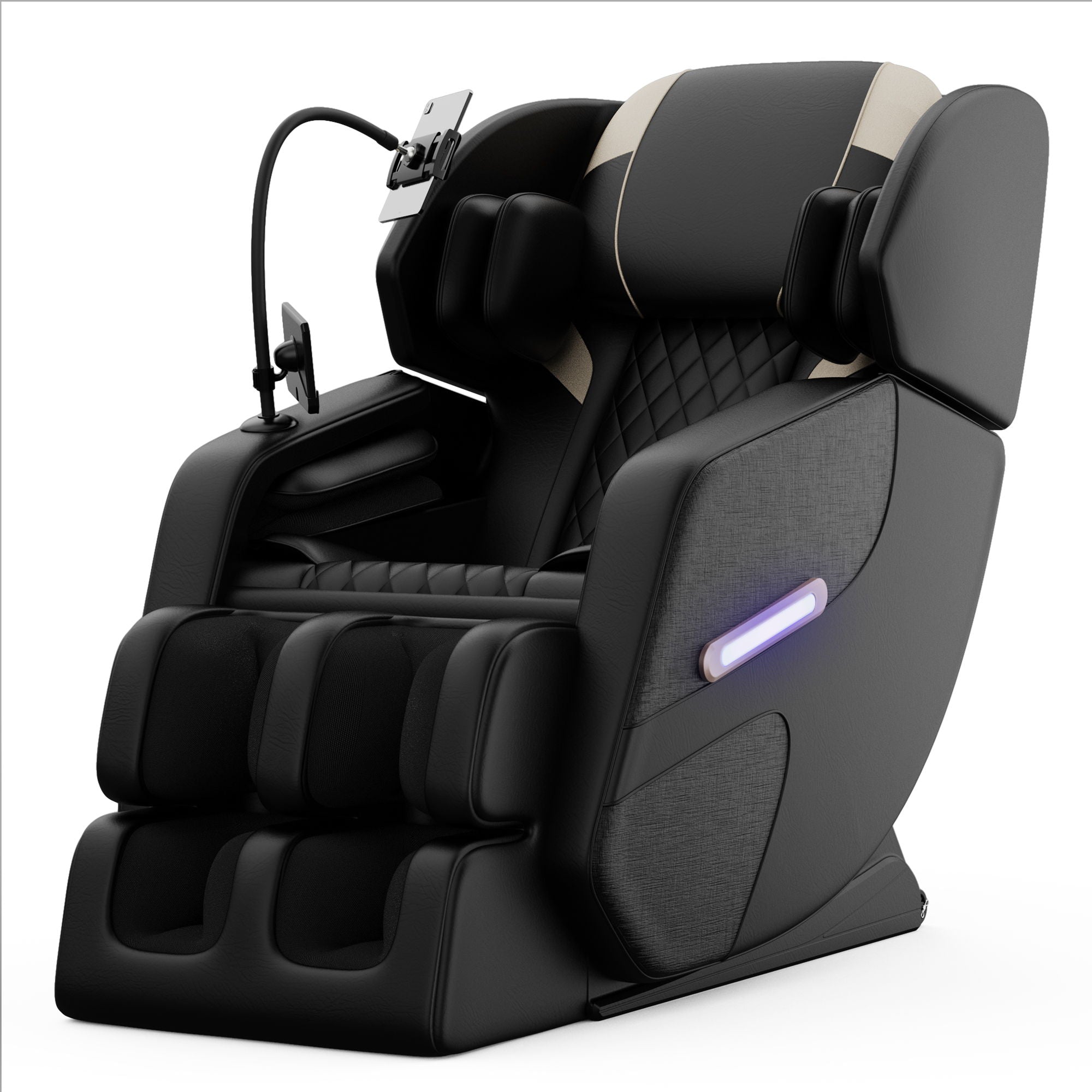 Massage Chair Recliner With Zero Gravity, Full Body Air Pressure - Black by HouseOfZazla
