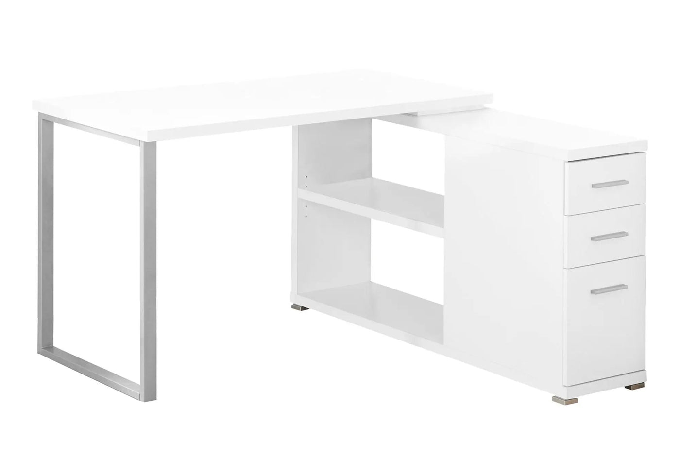 L-Shape Computer Desk with Storage Drawers by HouseOfZazla