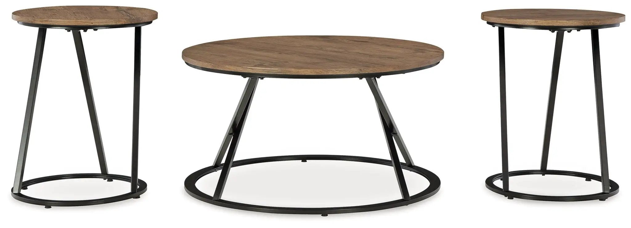 Cassbryn - Occasional Table Set (Set of 3) - Brown / Black by Unique Piece Furniture