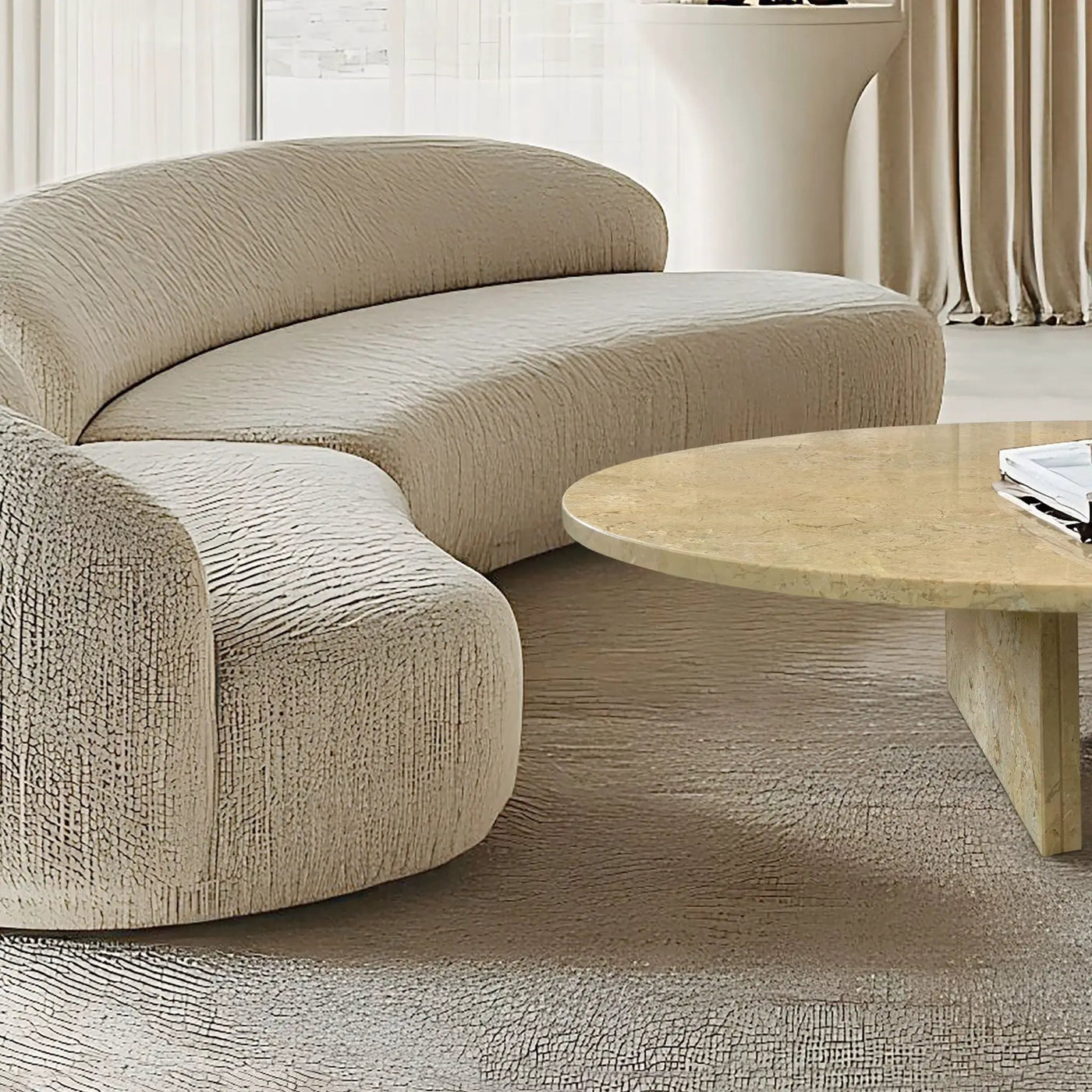 Luxury Coffee Table With Unique Veining, Unique Stone Design by Unique Piece Furniture