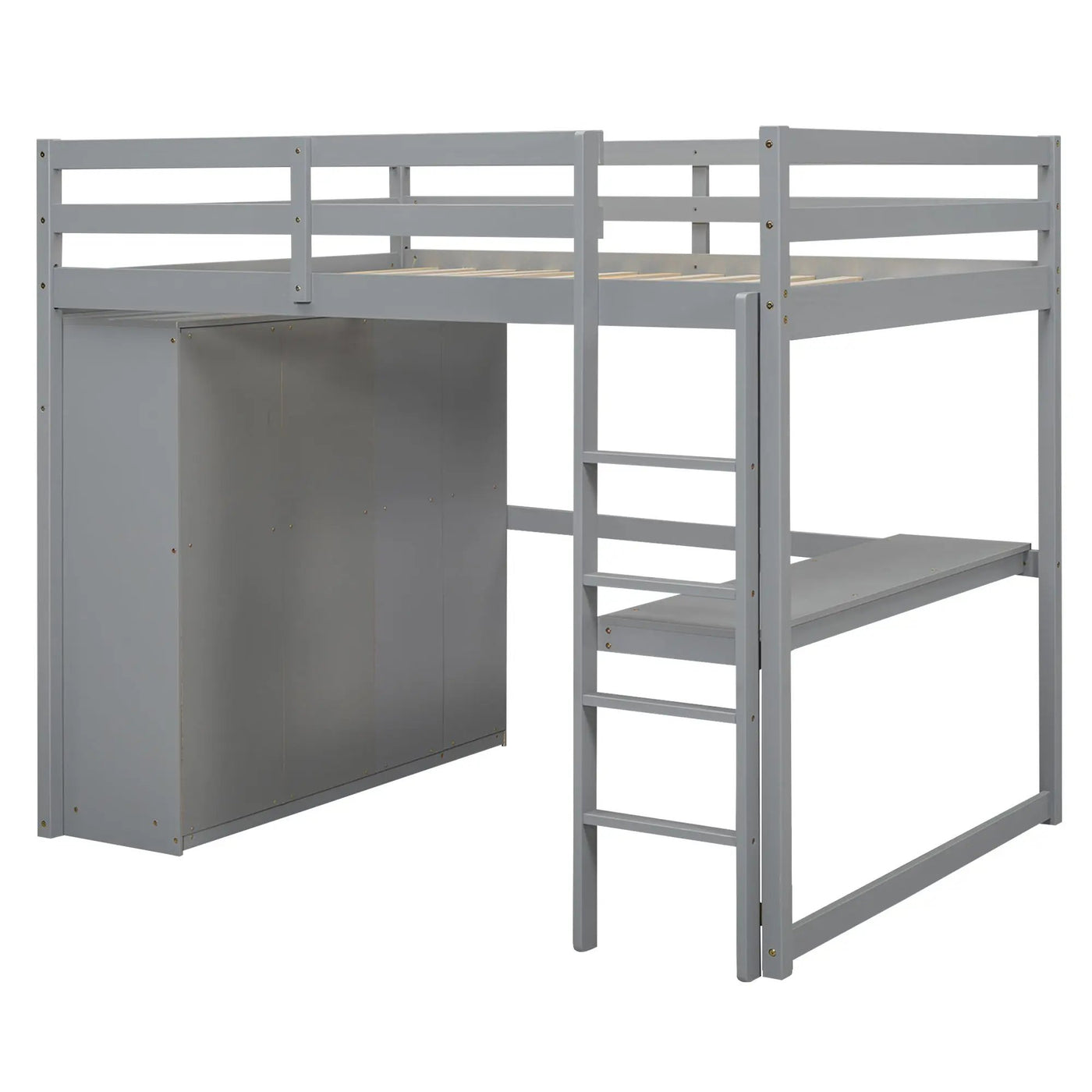 Loft Bed With Built In Wardrobe, Shelves And Drawers by Unique Piece Furniture