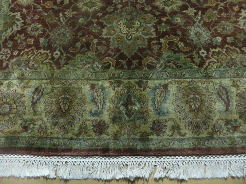 6' X 9' Handmade India Floral Oriental Wool Rug Carpet Tea Wash Red Hand Knotted by Jewel Rugs
