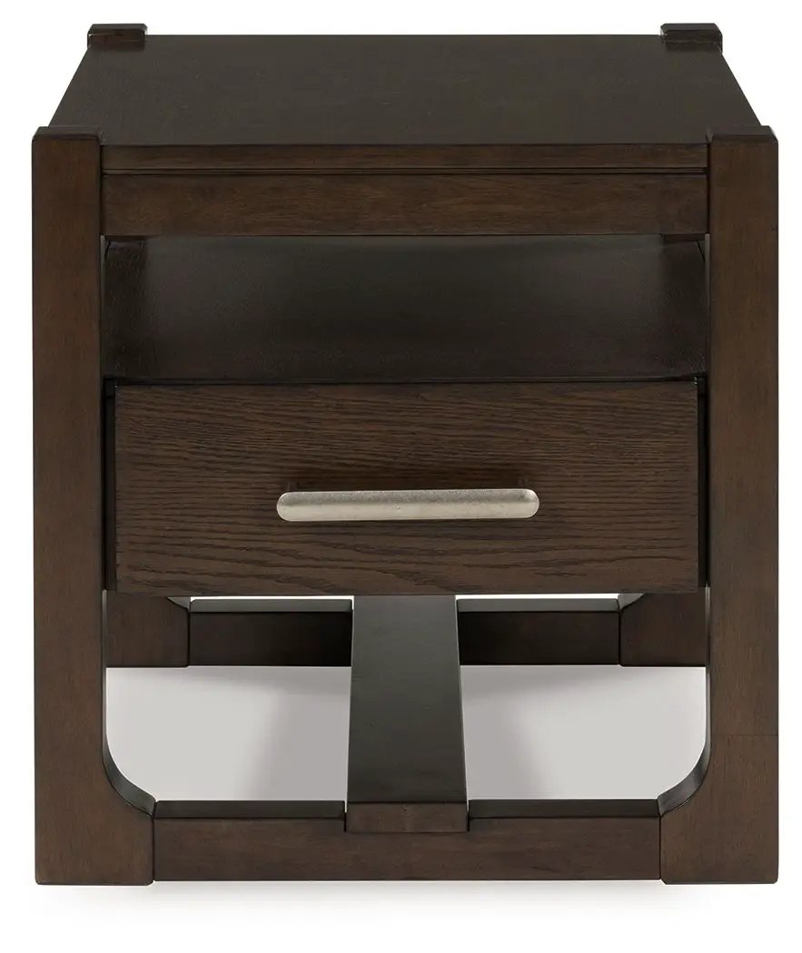 Breckington - Square End Table - Dark Brown by Unique Piece Furniture