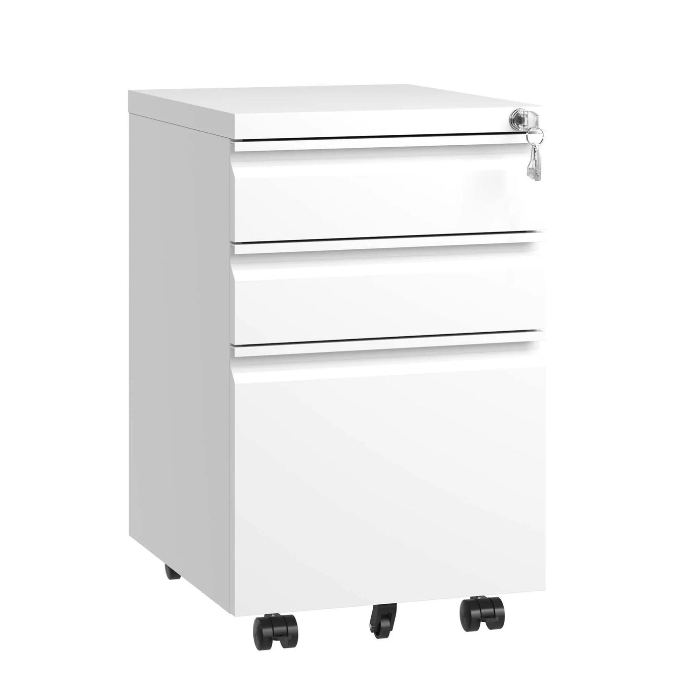 Metal Drawer Mobile File Cabinet With Lock For Home Office Organizer by HouseOfZazla