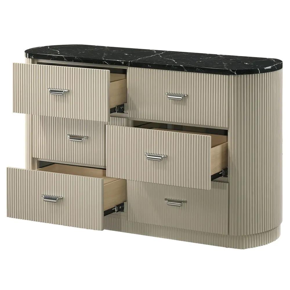 Travonte - Dresser - Gray / Beige by Unique Piece Furniture