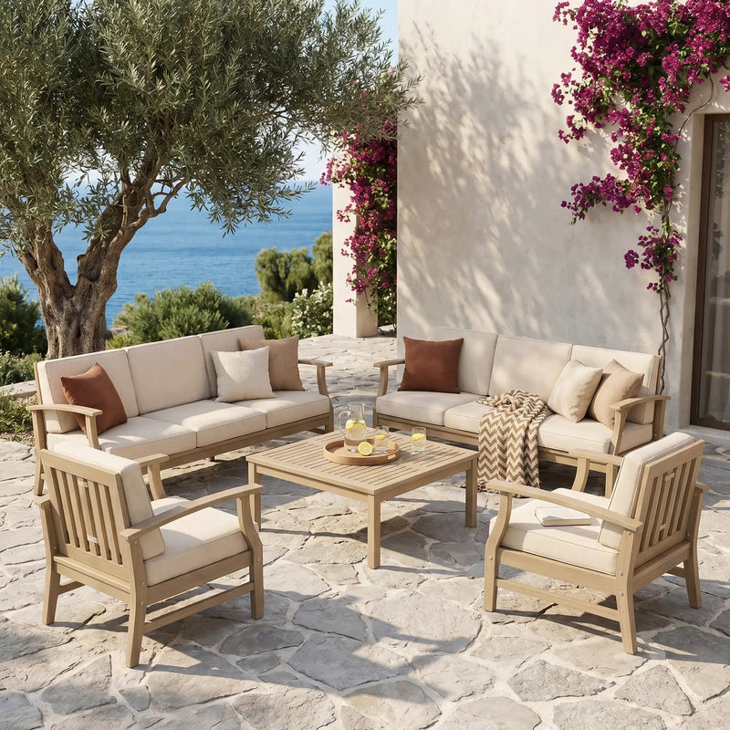 Perla Outdoor 8-Seater Patio Conversation Set by HouseOfZazla