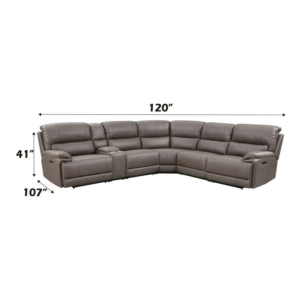 Kantu - Motion Sectional Sofa - Brown Synthetic Leather by Unique Piece Furniture