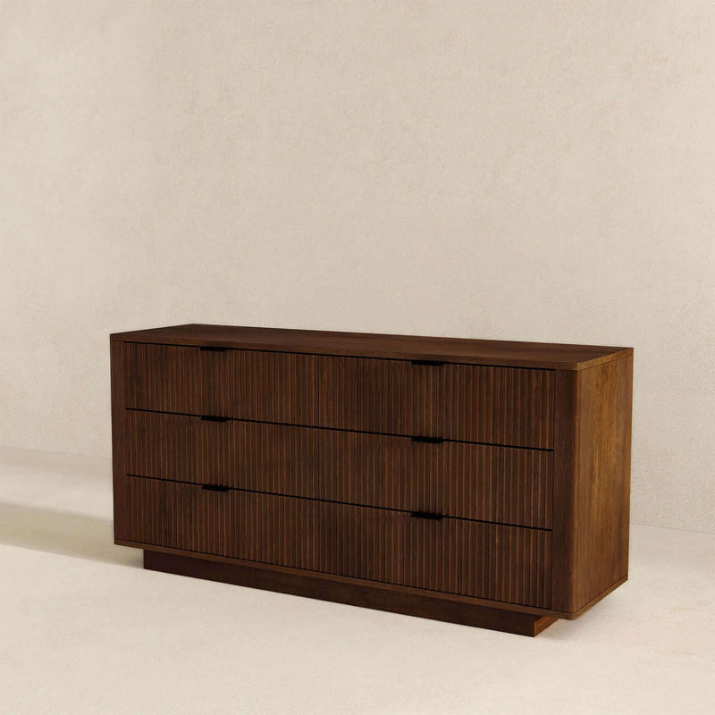 Lola - Dresser With 6 Drawers - Dark Brown by HouseOfZazla