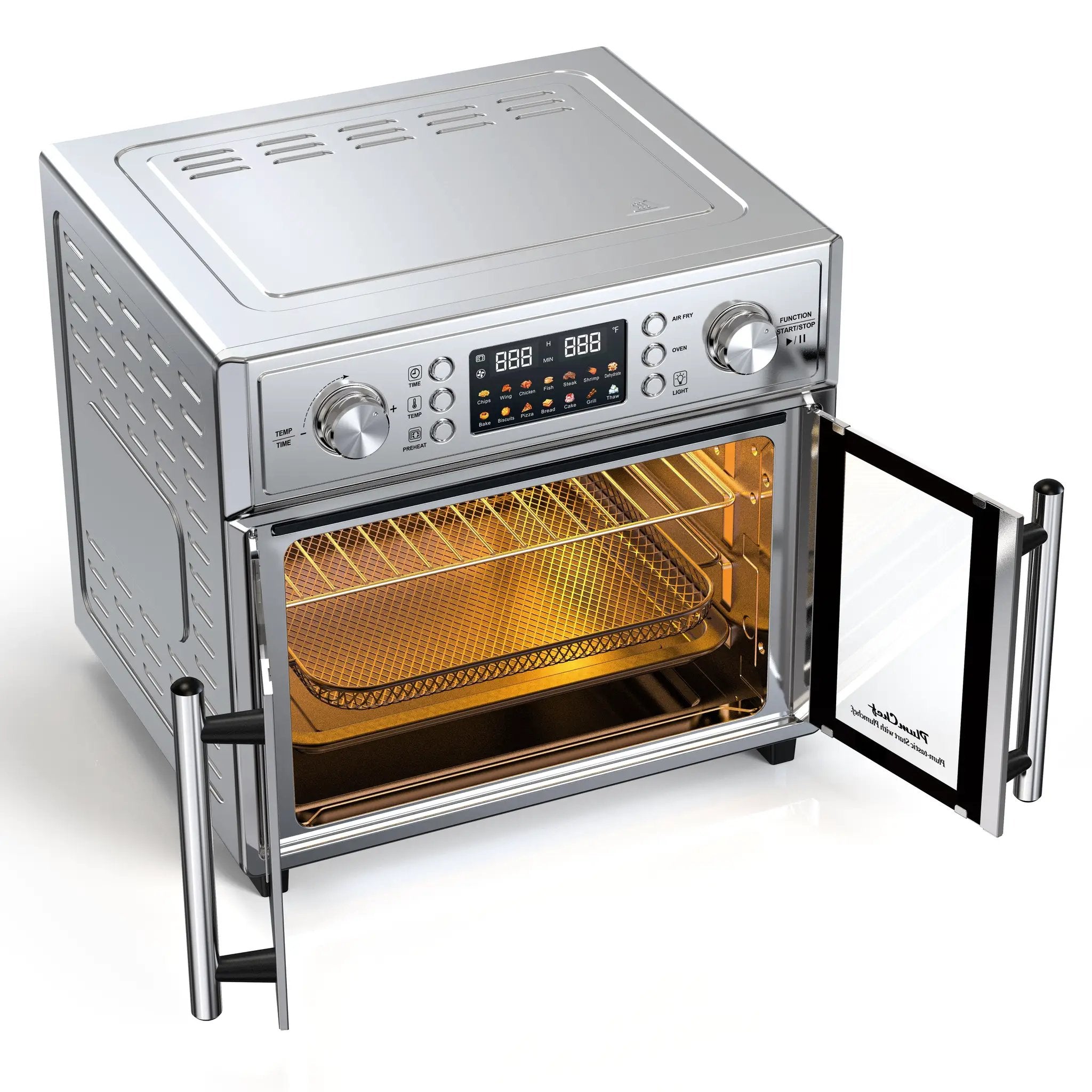 PlumChef 26QT Large Capacity French Double-Door Air Fryer Convection Toaster Oven by HouseOfZazla