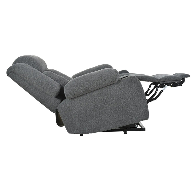 Power Lift Recliner Chair With Extended Footrest, Remote Control, Cup Holders, And Side Pockets by HouseOfZazla