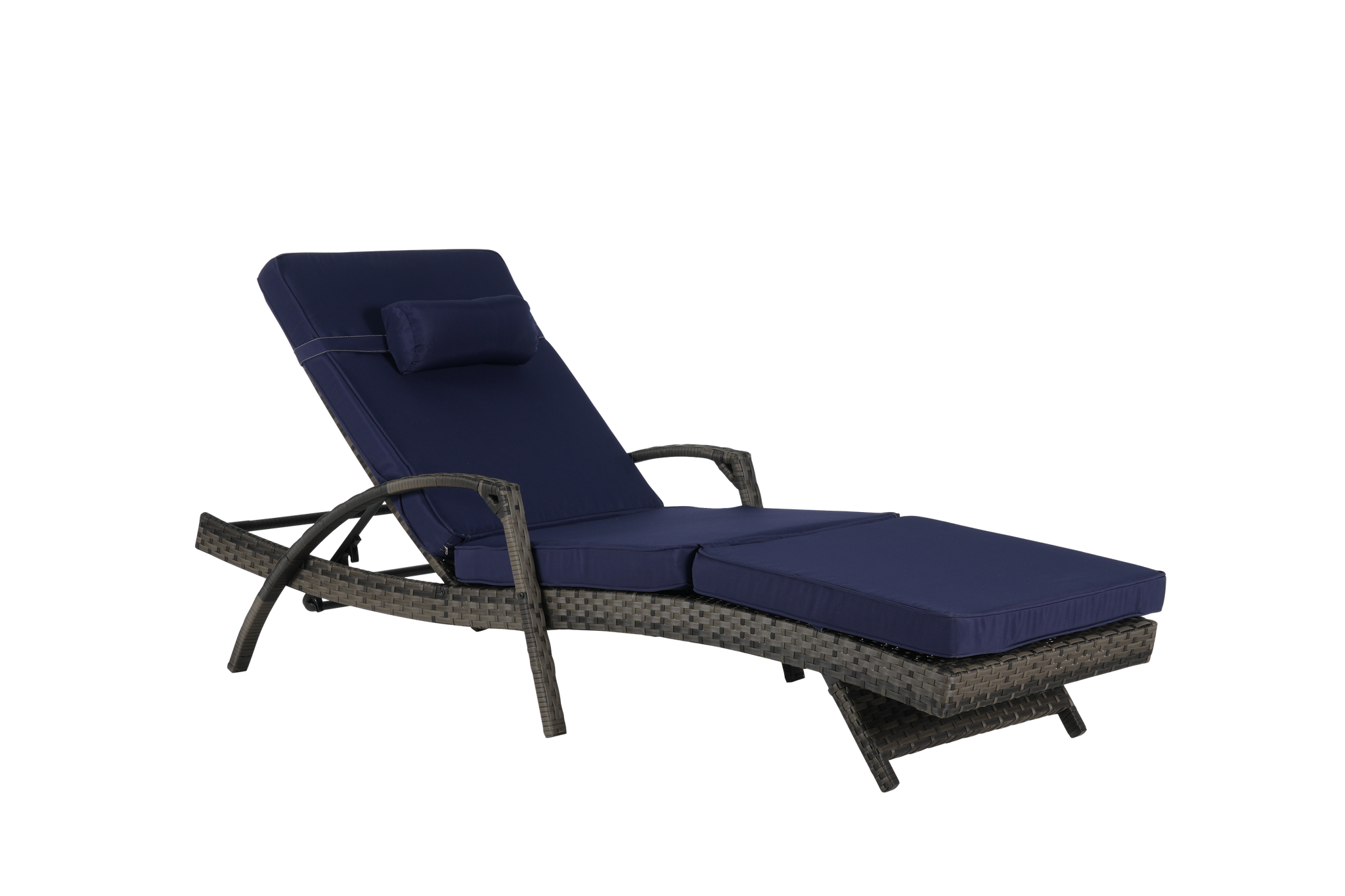 Outdoor Wicker Reclining Chair Set of 2 with Cushions by HouseOfZazla