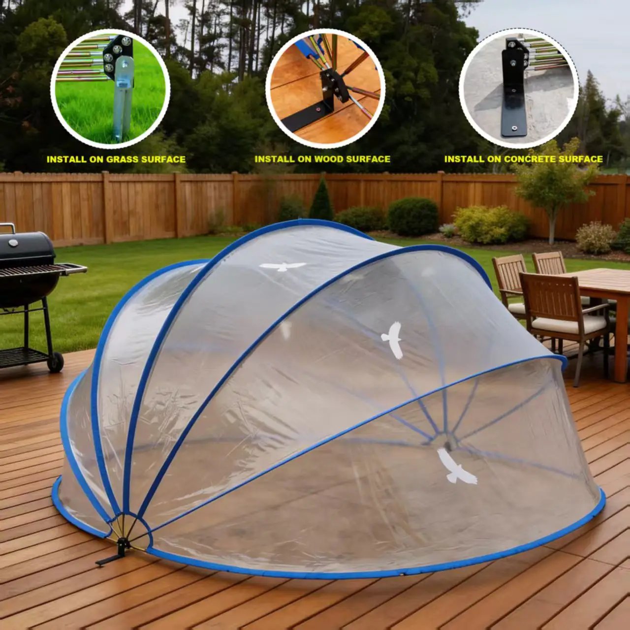 18ft Ground-Mounted Retractable Pool Cover by HouseOfZazla