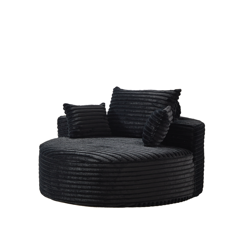 Fluffy Modern Sleeper Chair in Corduroy by HouseOfZazla