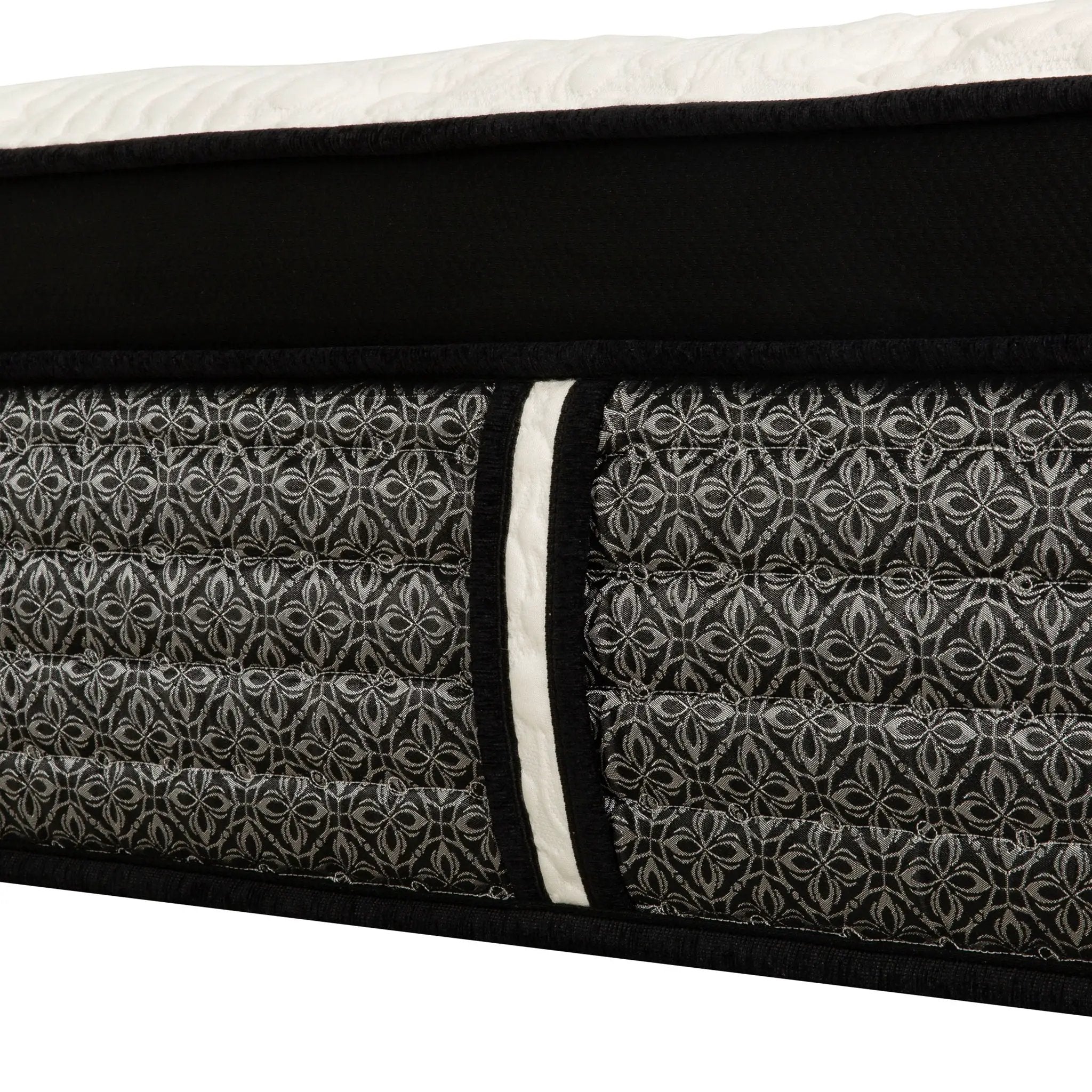 16" Premium Hybrid Mattress In A Box Plush Gel Memory Foam Top With Cooling Technology - Gray / White - Queen by Unique Piece Furniture
