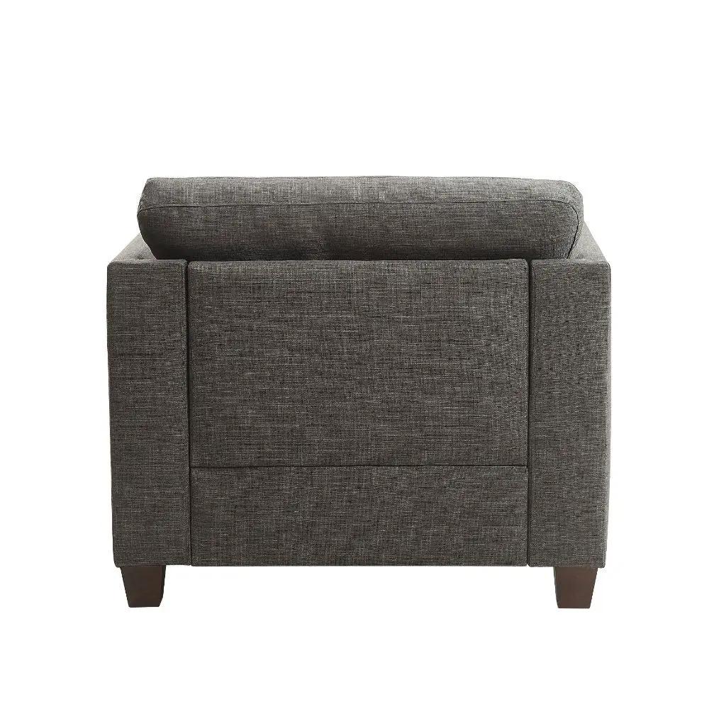 Laurissa - Chair With 3 Pillows - Light Charcoal Linen by Unique Piece Furniture
