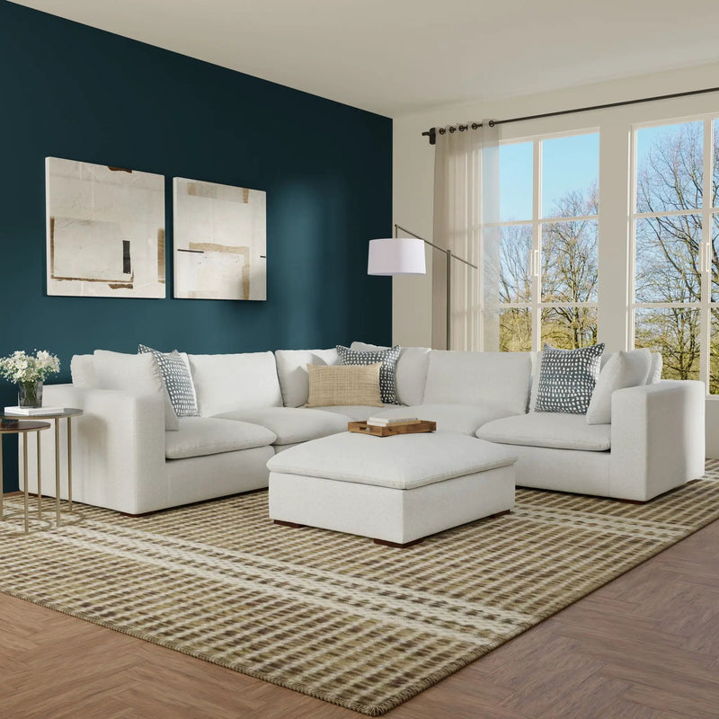 Jasmine - Handcrafted Sofa And Ottoman by Unique Piece Furniture