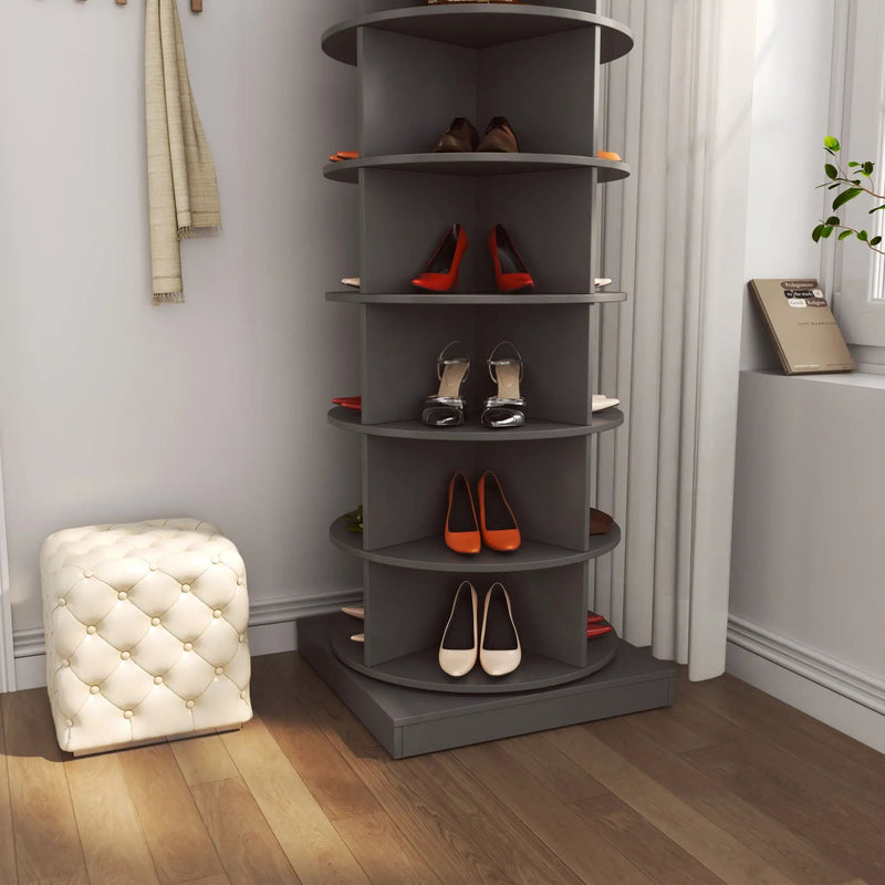360 Rotating Shoe Cabinet 6 Layers by Unique Piece Furniture
