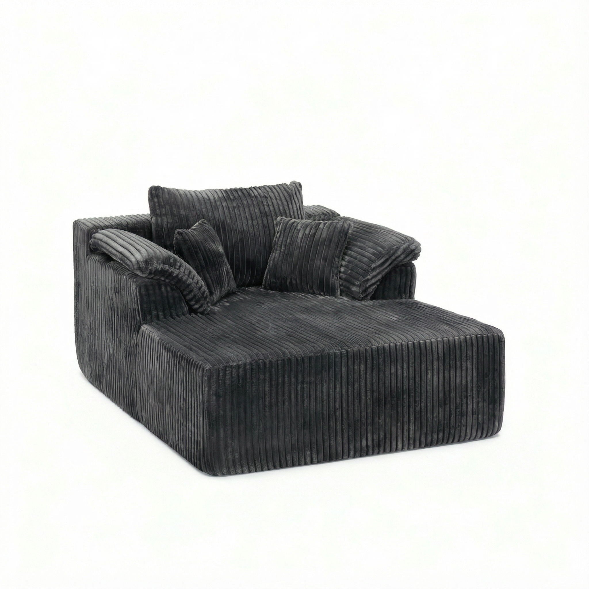 Chaise Lounge Chair, Deep Seat Sleeper Couch For Living Room by HouseOfZazla