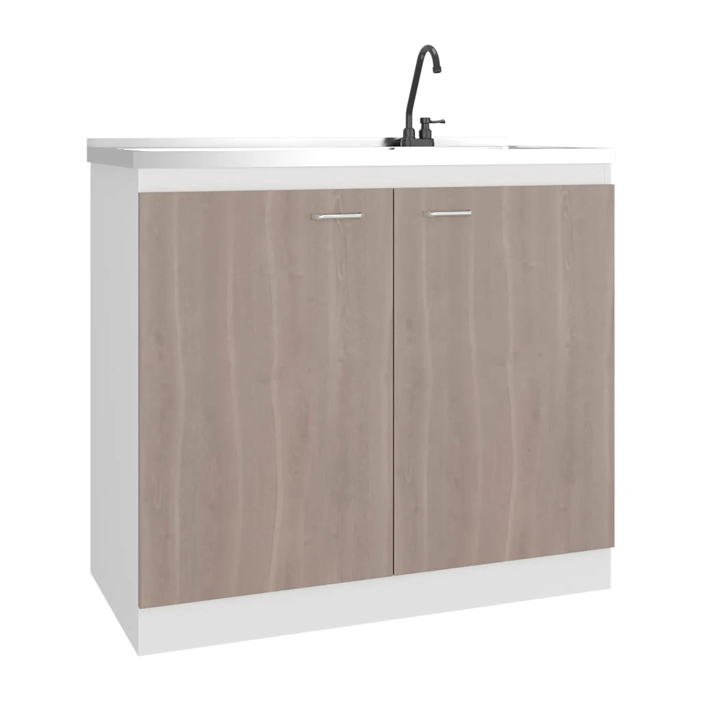 Salento Freestanding Sink, Double Door Cabinet, Two Shelves by HouseOfZazla
