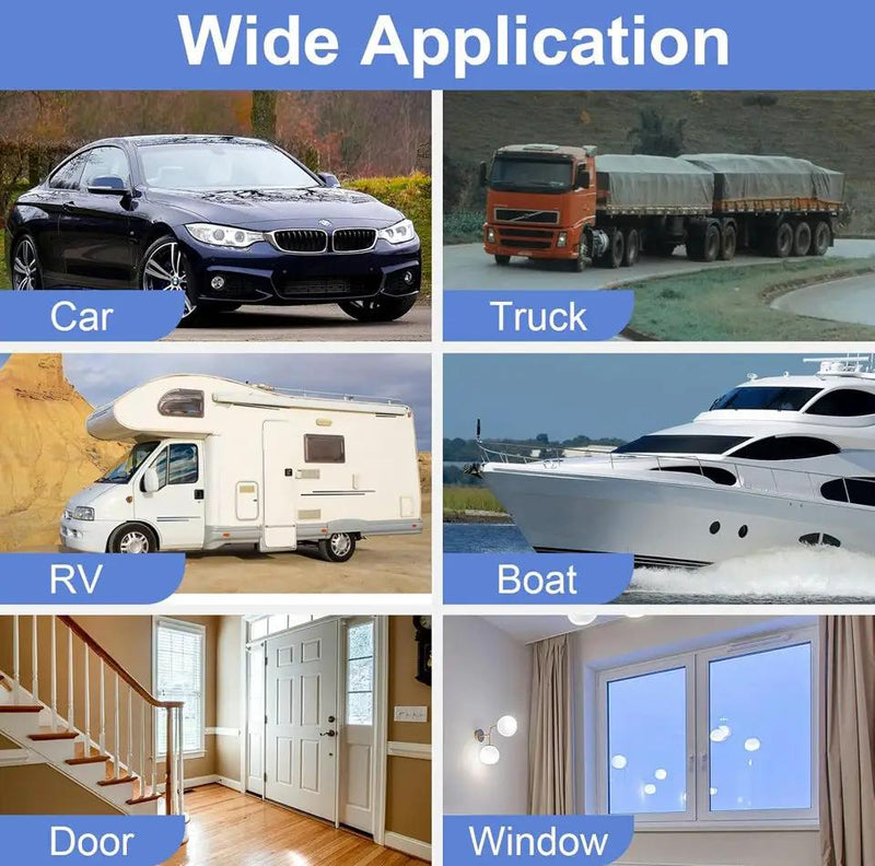 Hzetuu Automotive Weather Stripping Door Seal, 40 Ft Self Adhesive D Shaped Rubber Car Door Weather Stripping, Universal Thick Car Door Seal Strip for Door Frame for Auto Truck Rv Off Road Big Gap by Selzalot
