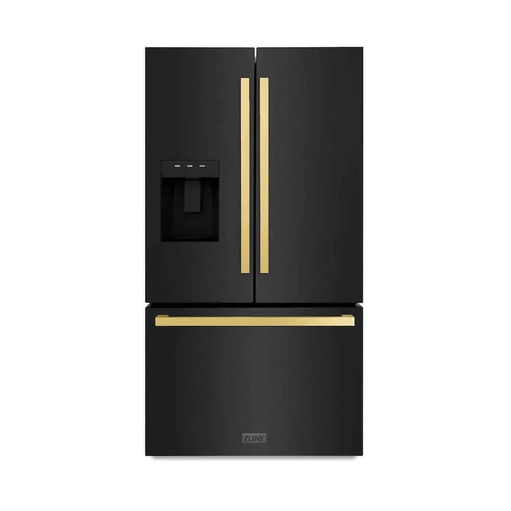 ZLINE 36" Refrigerator, Water, Ice Dispenser, Fingerprint Resistant, RSMZ-W-36-BS-FG by Farmhouse Kitchen and Bath