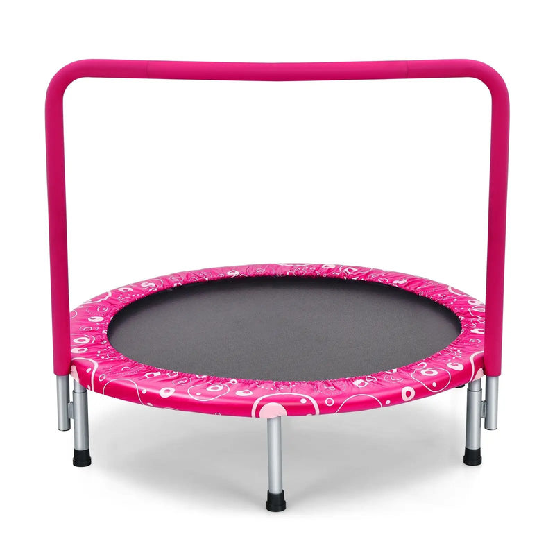 36 Inch Kids Trampoline Mini Rebounder with Full Covered Handrail by DirectDeals