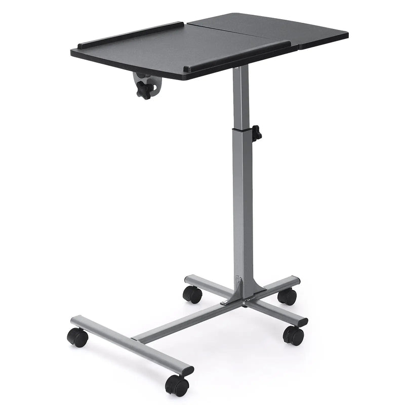 Adjustable Angle Height Rolling Laptop Table by DirectDeals