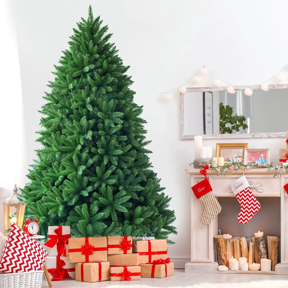 7.5 Feet Unlit Artificial Christmas Tree with 1968 Branch Tips by DirectDeals