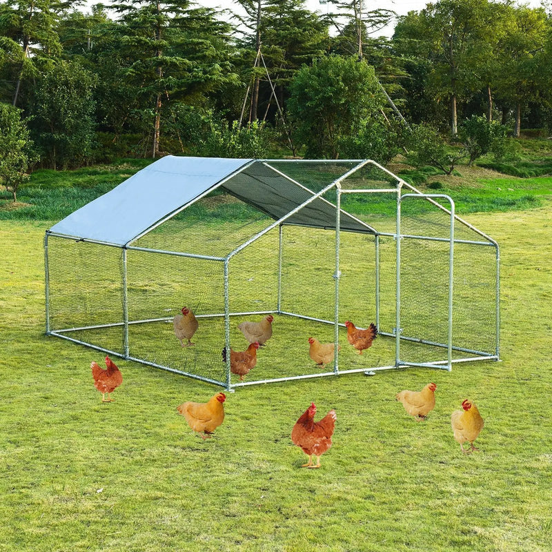 Large Walk in Shade Cage Chicken Coop with Roof Cover by DirectDeals