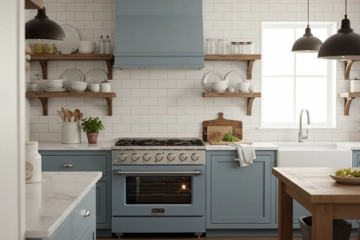 Kucht 36” Pro-Style Kitchen Dual Fuel Range - KDF362/LP-LB by Farmhouse Kitchen and Bath