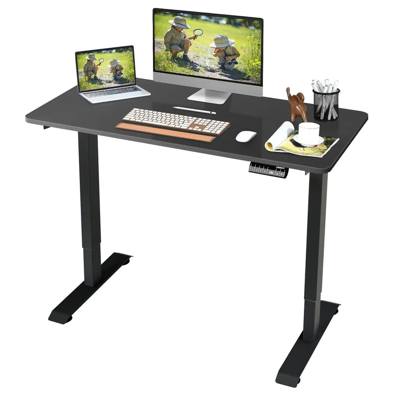 Electric Height Adjustable Standing Desk with Memory Controller by DirectDeals