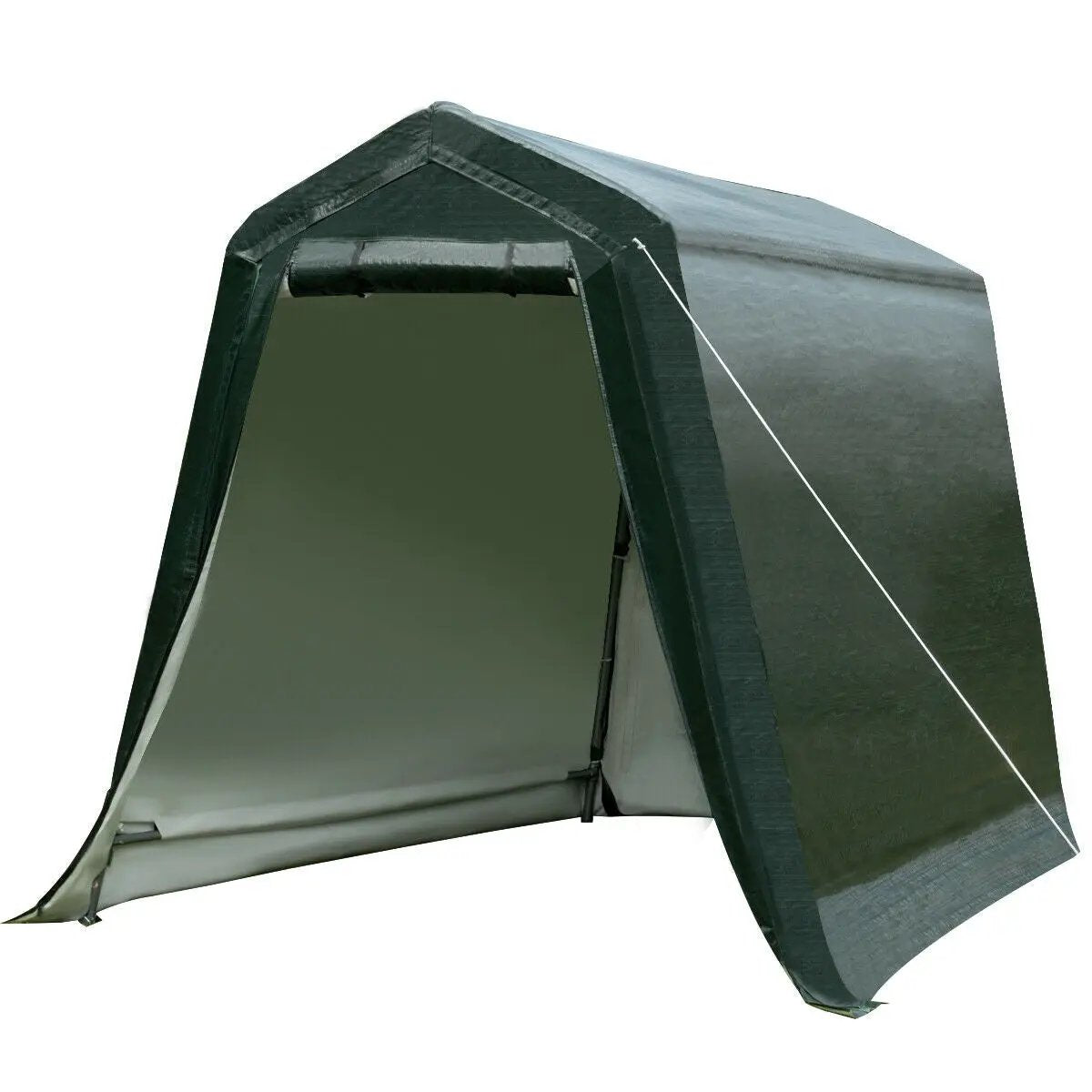 Outdoor Carport Shed with Sidewalls and Waterproof Ripstop Cover, photo 4 of 11