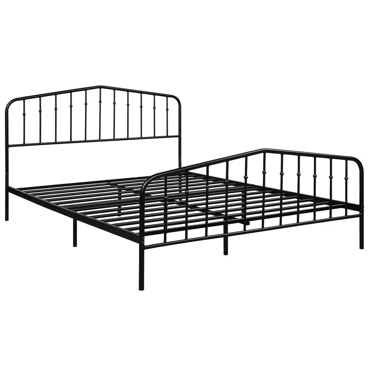 Queen Size Metal Bed Frame Slat Platform, photo 5 of 16