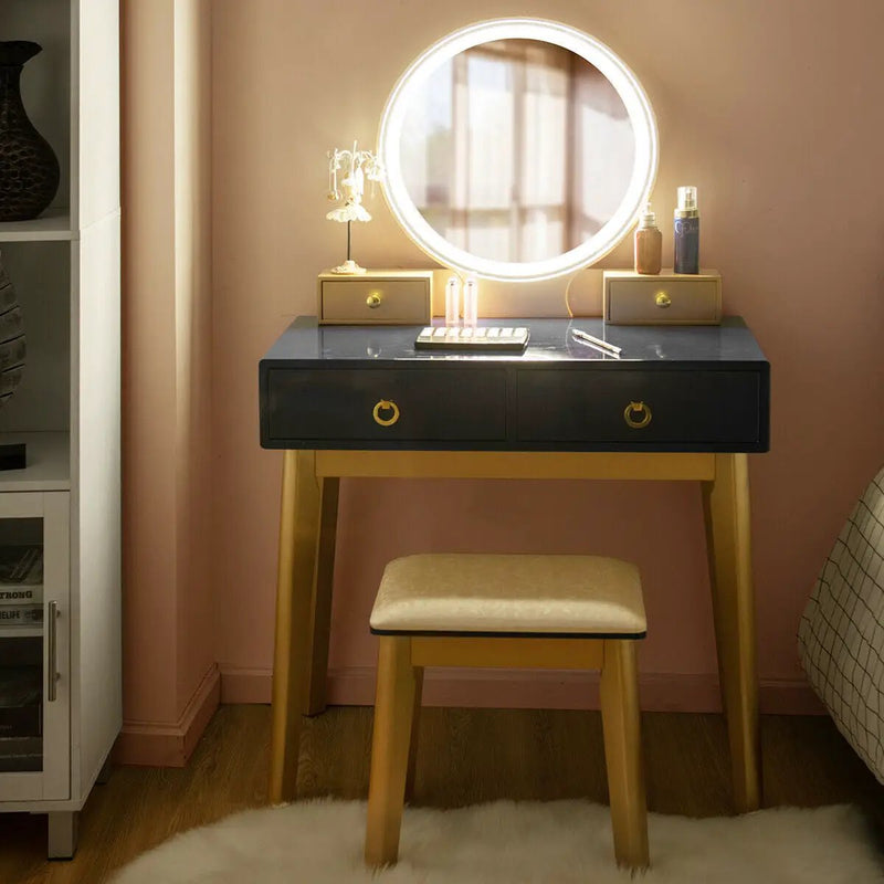 Makeup Vanity Table Set 3 Color Lighting Dressing Table by DirectDeals