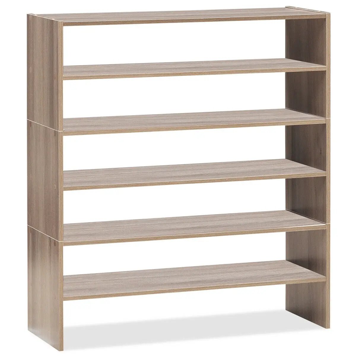 3 Pieces 31-Inch Stackable Multi-Shape Shoe Rack by DirectDeals