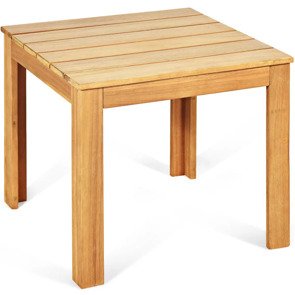 Wooden Square Patio Coffee Bistro Table, photo 6 of 16