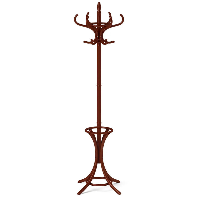 Wood Standing Hat Coat Rack with Umbrella Stand by DirectDeals