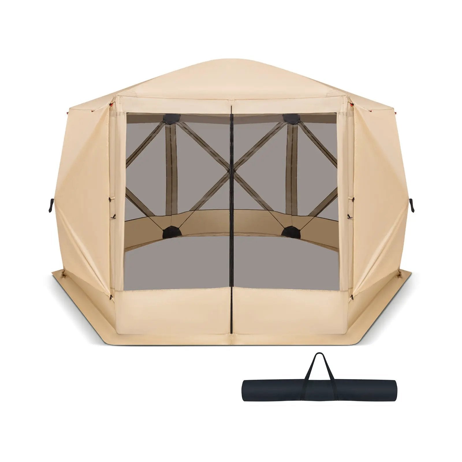 11.5 X 11.5 FT Pop-up Screen House Tent with Portable Carrying Bag by DirectDeals
