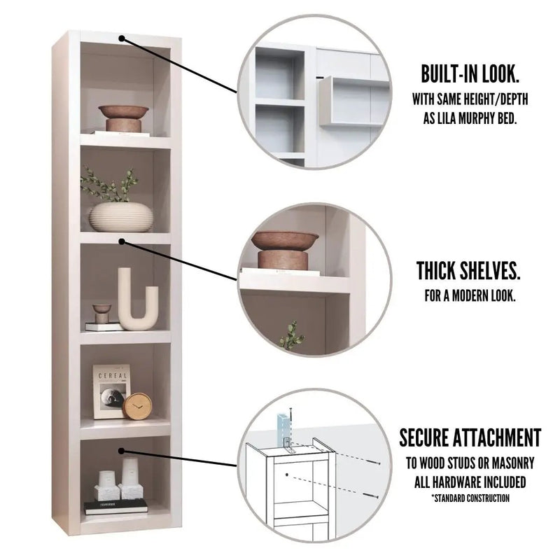 Brown Natural Wood Grain 85-in Tall Wooden Bookcase Shelf by Sharicks