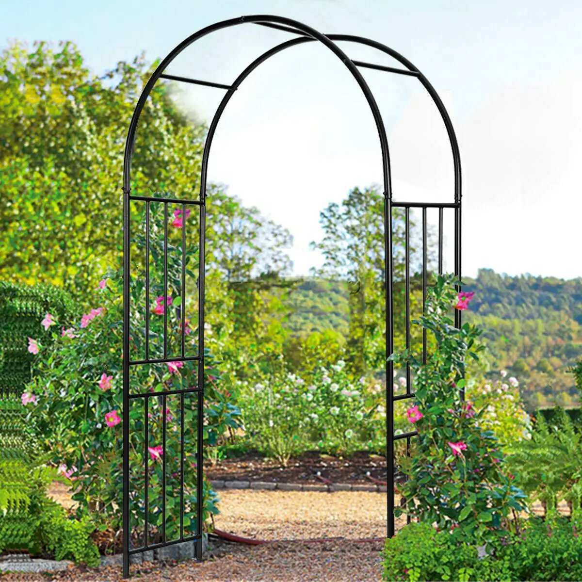 7.2 Feet Garden Decoration Climbing Plants Arch by DirectDeals