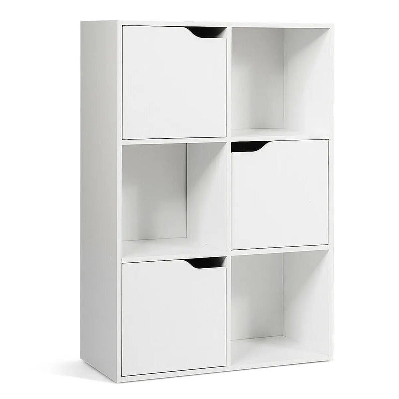 6 Cubes Wood Storage Shelves Organization by DirectDeals