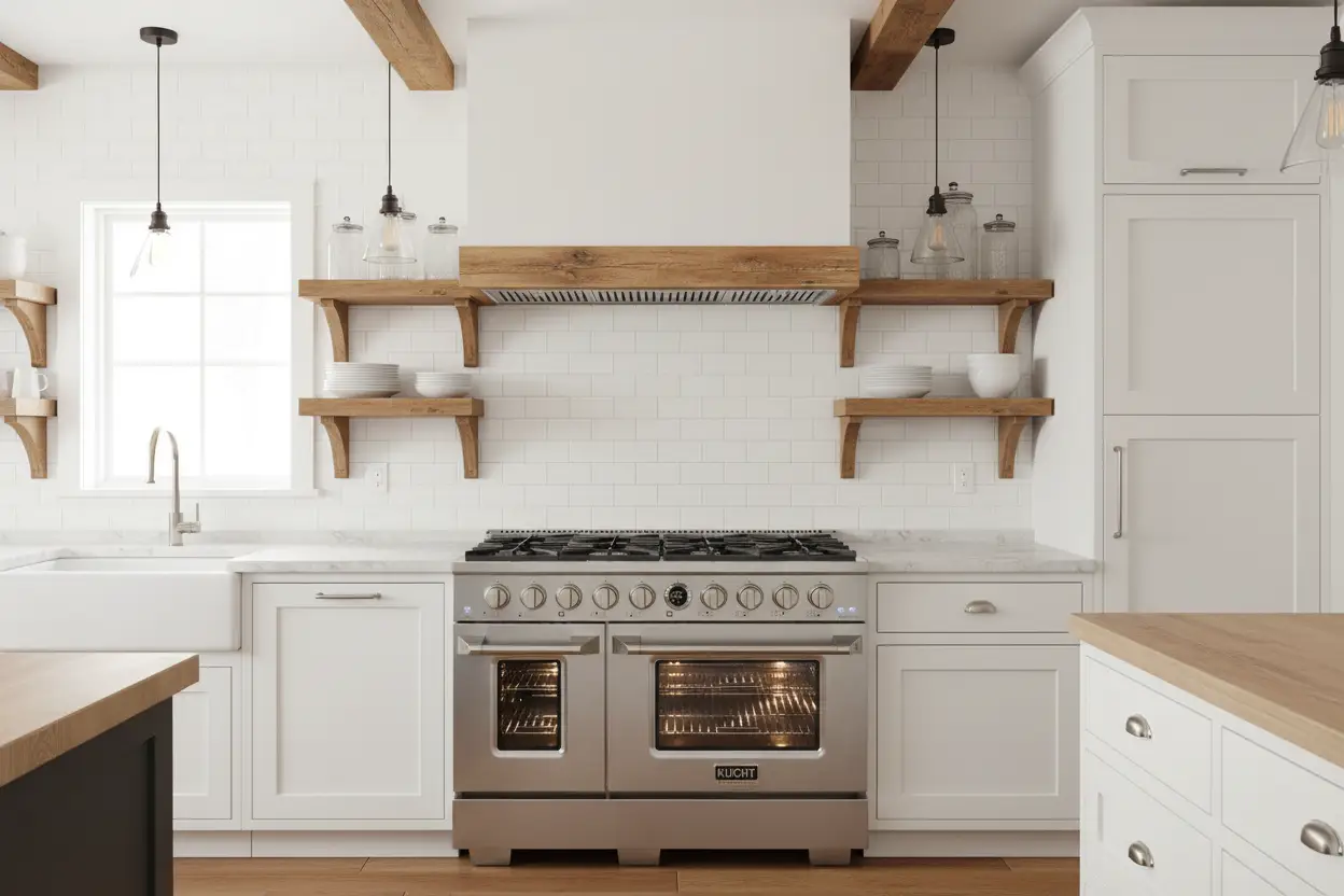 Kucht KX Series 48" Freestanding Dual Fuel Range KXP48-SS by Farmhouse Kitchen and Bath