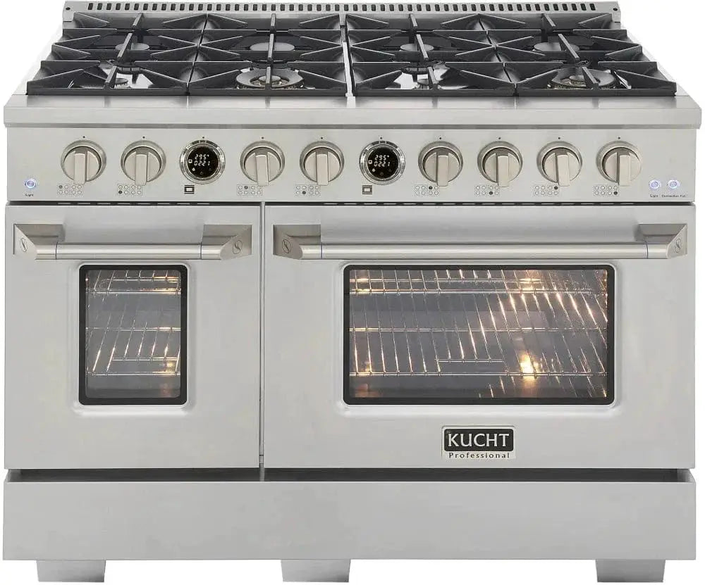 Kucht KX Series 48" Freestanding Dual Fuel Range KXP48-SS by Farmhouse Kitchen and Bath