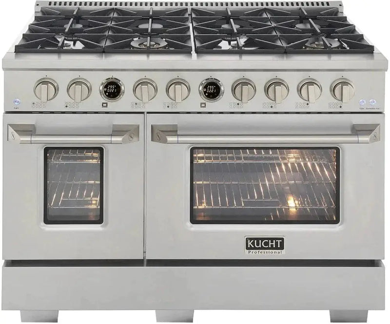 Kucht KX Series 48" Freestanding Dual Fuel Range KXP48-SS by Farmhouse Kitchen and Bath