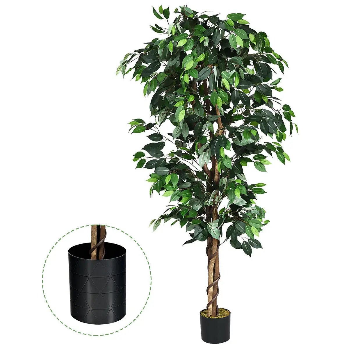 6 Feet Artificial Ficus Silk Tree by DirectDeals