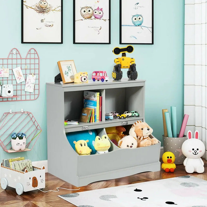 Kids Floor Cabinet Multi-Functional Bookcase by DirectDeals