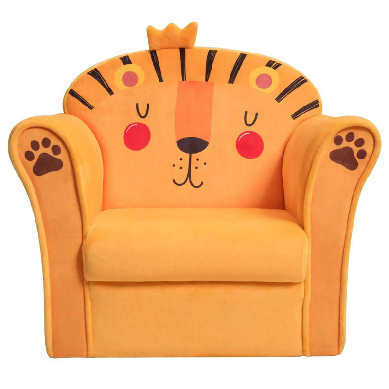 Kids Armrest Lion Upholstered Sofa by DirectDeals