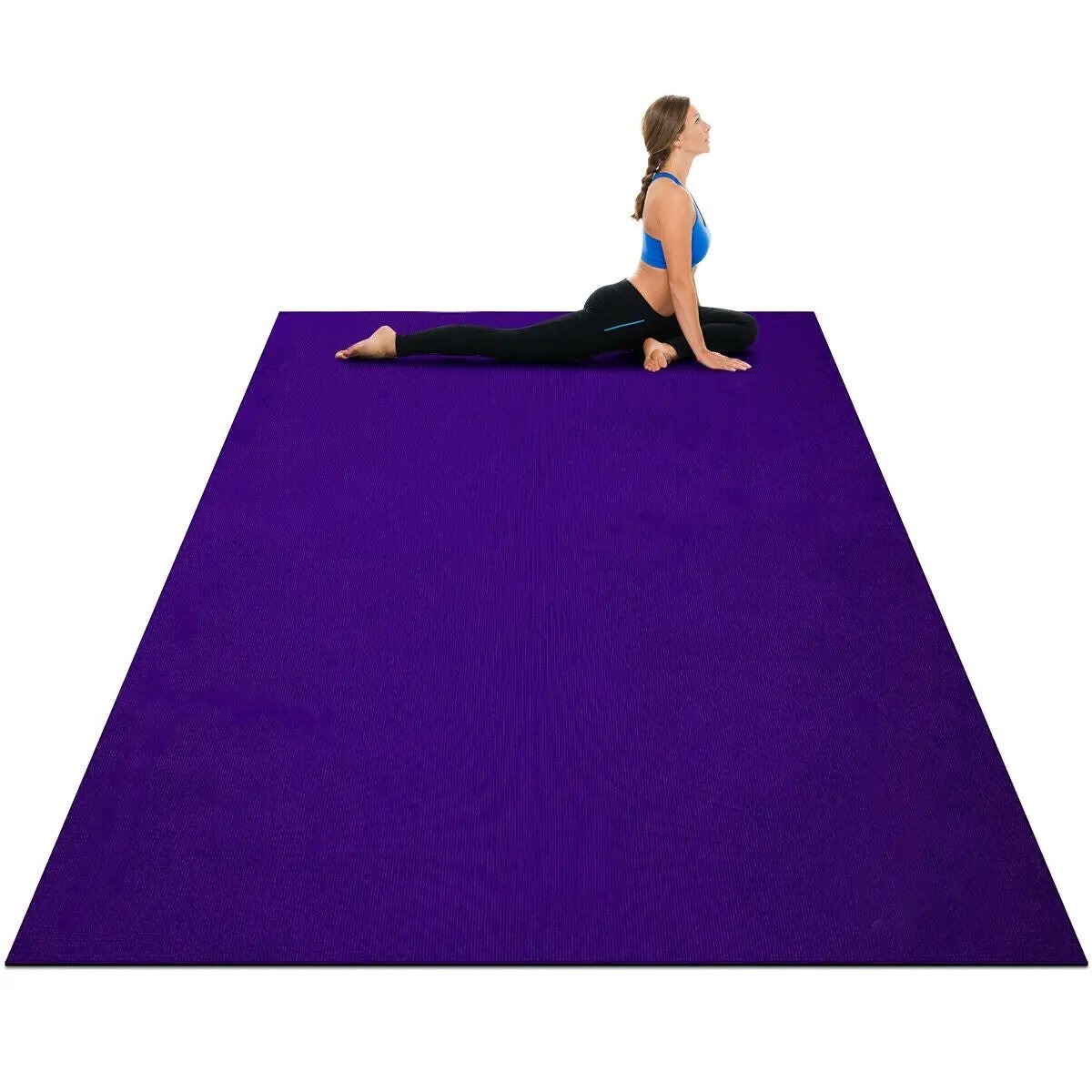 Large Yoga Mat 6' x 4' x 8 mm Thick Workout Mats by DirectDeals
